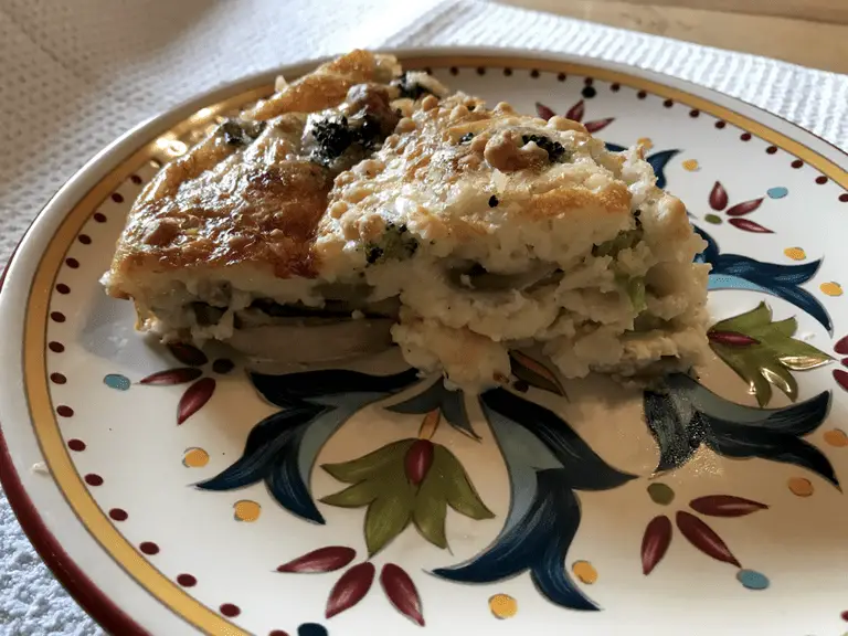 Mushroom, Broccoli, and Swiss Cheese Quiche